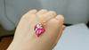 Heart-shaped Zircon Rose Pendant Necklace Female Jewelry Gift