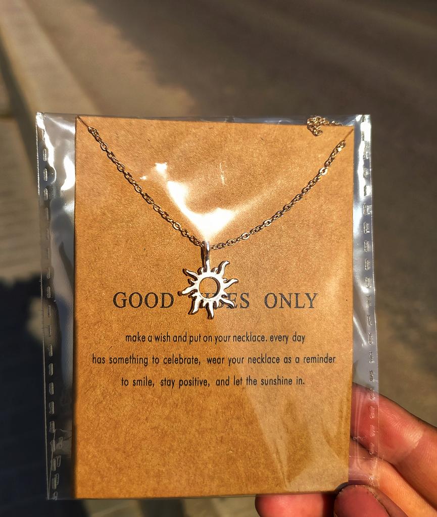 Buy Fashion Gold-color Good Vibes Only 