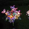 1-4PCS Solarna kolorowa lampa LED motyl naziemna zewnętrzna wodoodporna dekoracja festiwalowa lampa ogrodowa dekoracja trawnika