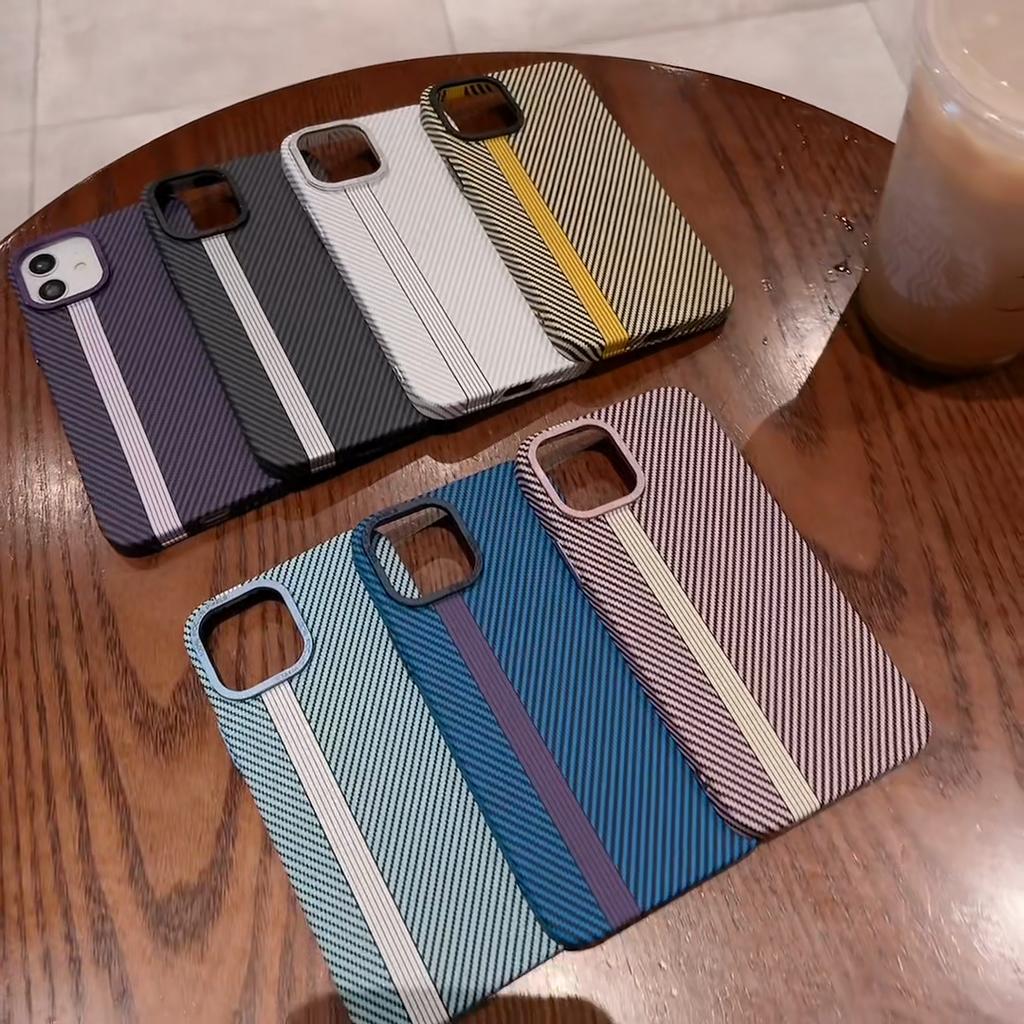 Phone Case For iPhone 11 13 16 ProMax Case iPhone 13 14 15 ProMax 12 13 ProMax 16 Plus 7 8 Plus 13 Pro 14 Pro Metal 3D Carbon Fiber Mobile Phone Case