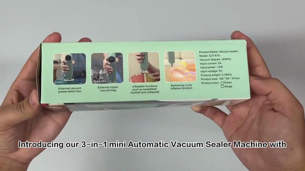 Hot Selling Automatic Vacuum Sealer Machine Small and Portable Household Rechargeable 4-in-1 Electric Vacuum Sealer