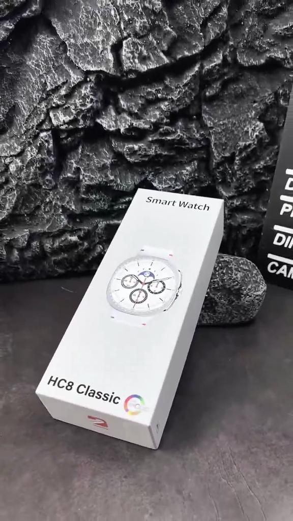 2025 New Rotating Dial Smart Watch HC8 1.43" AMOLED HD Screen 400mAh Health Testing Sports Mode Al Voice BT Call Smartwatch