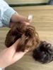 Synthetic Hair Buns For Women Straight Hair Scrunchy Ponytail False Hair With Elastic Bands Updo Donut Messy Bun Hair Piece