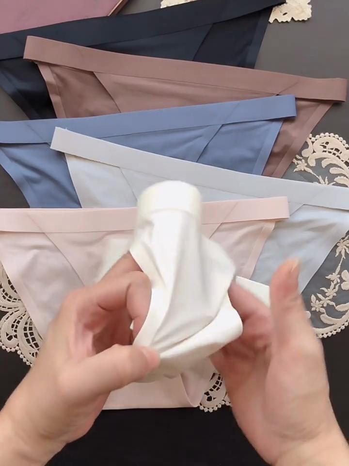Jednoduchý tenký pásek sexy kalhotky Jednodílné bezešvé spodní prádlo pro ženy Dámské kalhotky s nízkým pasem