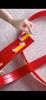 4 Meter flexible Rennstrecke Kinderspielzeug DIY Doppelspur Rennauto Rampe Spur Kompatibel mit 1/64 Autos Tragbar Aufrollbar Rennstrecken