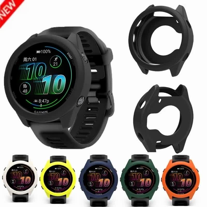 Soft Silicone Hollow Case for Garmin Forerunner 570 42MM 47MM Smart Watch Strap Soft Protective Bumper Shell Accessories