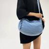 Denim Shoulder Bag Women's Crossbody Bag Commuter Large Capacity Underarm Bag