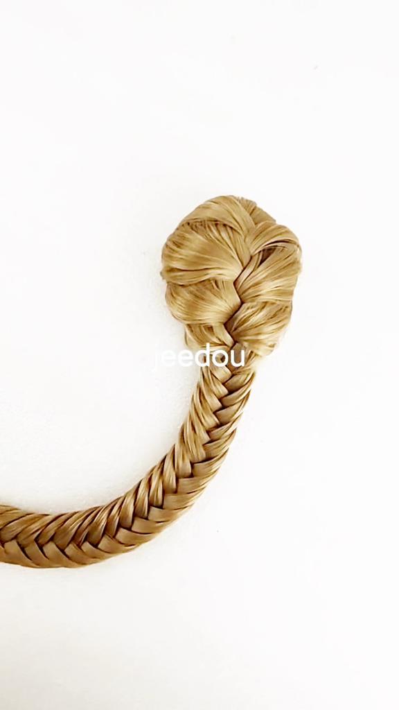 Haar Pferdeschwänze Kordelzug Seil Zöpfe Fischgrätenzopf Verlängerungen