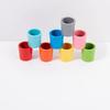 Wooden Color Matching Cups Preschool Educational Toy For Focus And Skill Building