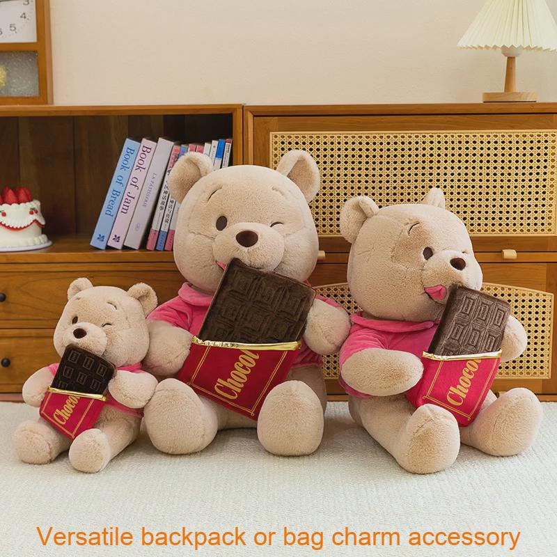 Zaino Portachiavi Peluche Orso Pooh Con Materiale Peluche Lungo Per Bambini E Fan