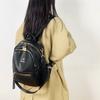 Vintage Backpack Women's Solid Color Backpack Large Capacity Schoolbag