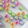 Acrylic Plated Colored Macaron Multi Color Cream Bears Beads for DIY Necklace Bracelet Earring Jewelry Making