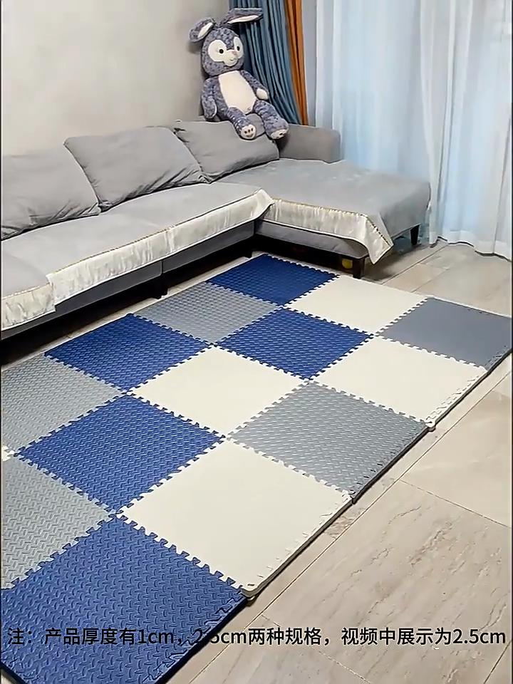 10 ks 30x30cm Extra silná voděodolná pěnová podlahová hrací podložka Protiskluzová bezpečnostní puzzle podložka Dekorace obývacího pokoje ložnice Sestavitelné koberce