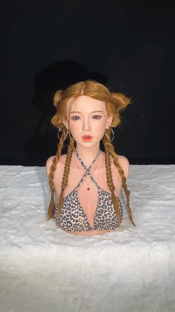 Men's Sex Doll Head Silicone Oral Sex With Tongue Teeth Masturbation Cup Real Skin Feel Erotic Sex Toy