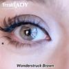 Freshlady Wonderstruck Brown and Grey Collection 14.0mm Colored Contact Lenses 1 Year Disposable for Daily Wear