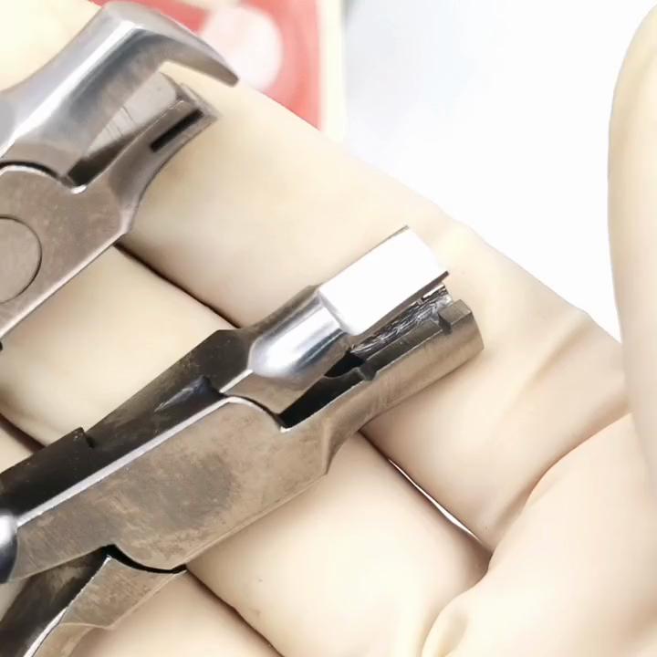 Dentální ortodontické Schwarz Arrow Clasp Ohýbací kleště pro ohýbání V-Nothc Bend kleště V stop ohýbací kleště Nerezová ocel