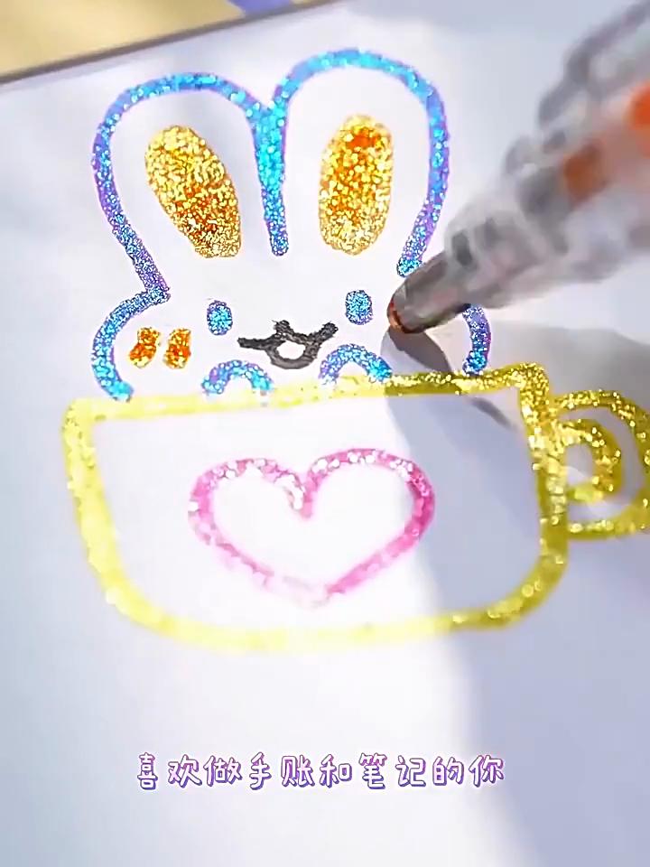 Penna Gel Scintillante Penna Gel Penna Evidenziatore Fluorescente Studente Conto Mano Polvere Scintillante Sabbia Scintillante Penna Neutra Color Perla