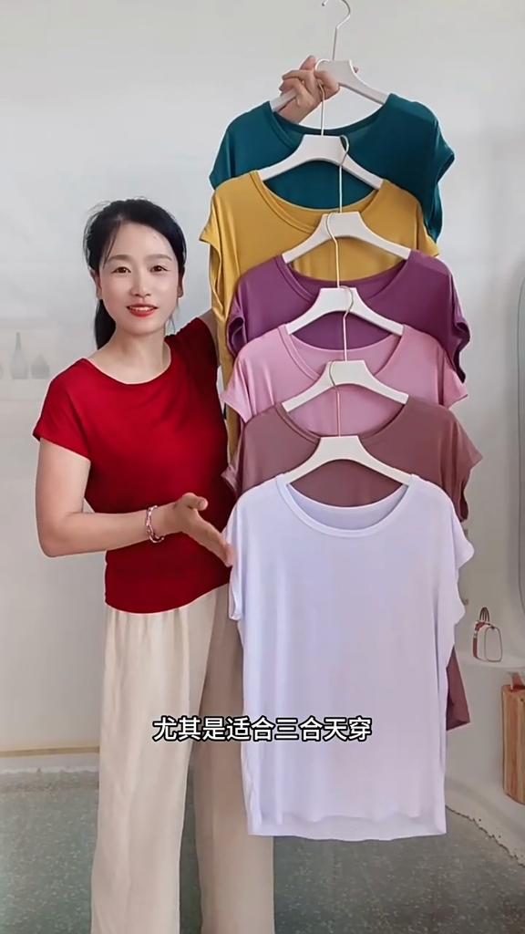 Plus size Summer women's Tshirt O-Neck Modal Loose T-shirt Solid color Simple Tee Tops XL to 8XL Bottoming Tshirts all match