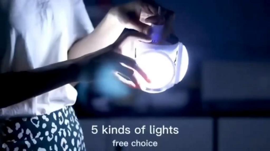 Solar Rechargeable Camping Lantern Light,Portable LED Flashlight,Outdoor Hanging Lamp,Hook,Multi Angle Lighting,Camping Fishing