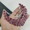 Beautiful Kashmir Ruby Gemstone Handmade 925 Sterling Silver Necklace, Kashmir Ruby Silver Necklace For Wife, Unisex Necklace, Mother's Day Gift