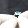Blauer Apatit Edelstein 925 Sterling Silber Schmuck Handgefertigter Ring Für Frauen Geschenk RR-67-1