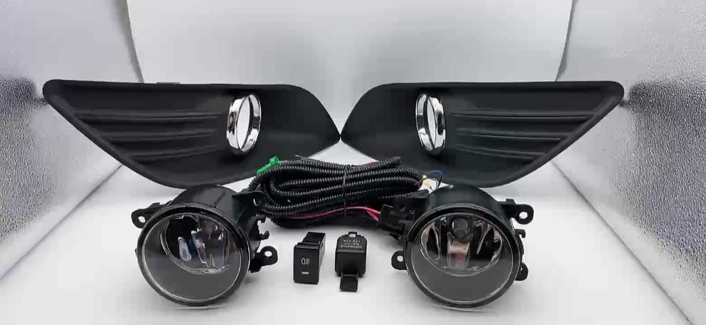 1 Set Fog Lights Headlight for Ford Focus 2009 2010 2011 2012 Fog Lamp Cover Grill Bezel Front Bumper Fog Light