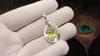 Peridot Gemstone 925 Sterling Silver Jewelry Pretty Zircon Pendant 1.4" Thanksgiving Gift For Her CZP-16-3