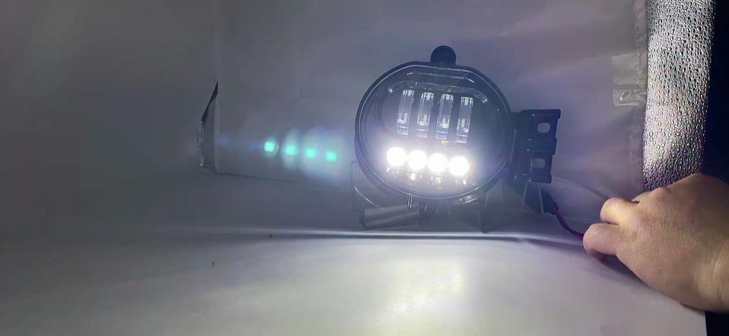 LED Fog Lights for Dodge Ram 1500 2002-2008 2500/3500 2003-2009 Durango Truck 2004-2006 with Angel Eye Fog Lamp Waterproof 12V