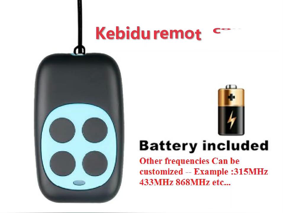 433MHz Garage Door RF Remote Control Duplicator 4 Buttons Copy Remote Control Clone Gate Key Fob Command Hand Transmitter