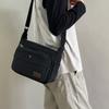 Men's Canvas Crossbody Bag - Durable Casual Shoulder Bag for Daily/Commute (4 Color Options)