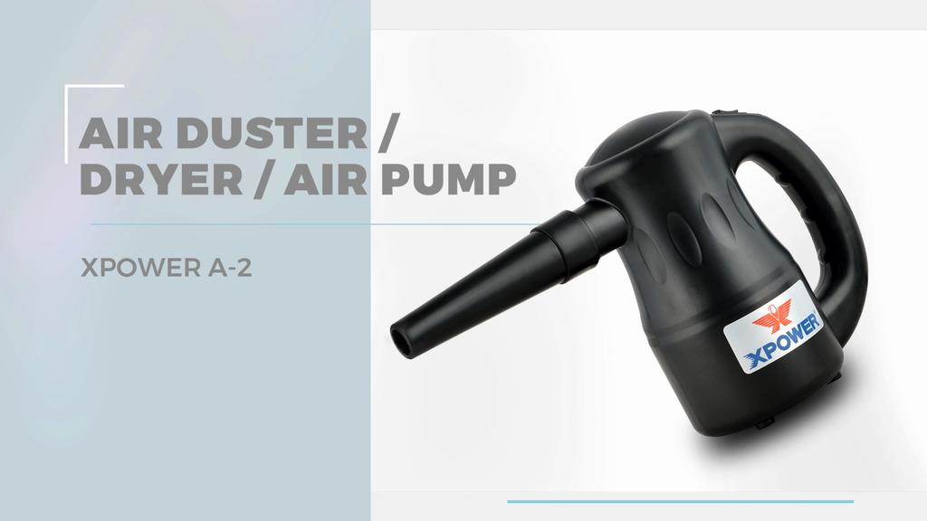 Odmuchiwacz powietrza XPOWER Multi Duster Elektryczna suszarka Pompa powietrza Dmuchawa Odkurzacze Czarny (A-2)