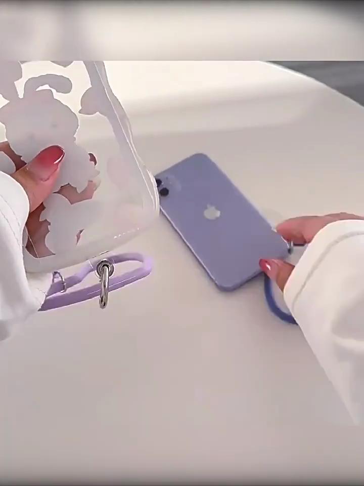 Heart-shaped Silicone Bracelet Keychain Portable Mobile Phone Strap Silicone Bracelet Anti-fall Wrist Strap