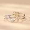 BAMOER 925 Sterling Silver Delicate Elegant Branch Element Adjustable Ring for Women Fine Jewelry