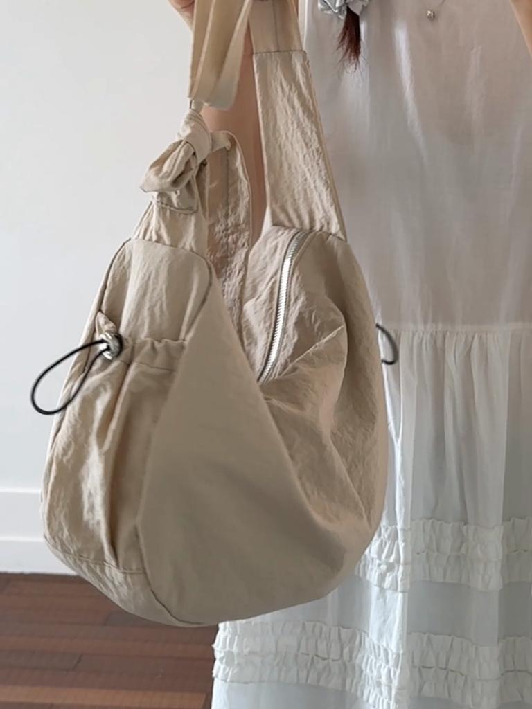 Women's Large Capacity Shoulder Bag Solid Color Crossbody Bag