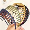 Frosted Solid Color Wide Headband Universal Headband Bangs Broken Hair Wash Face Headband Long Teeth Pressure Hair Headdress Hairpin
