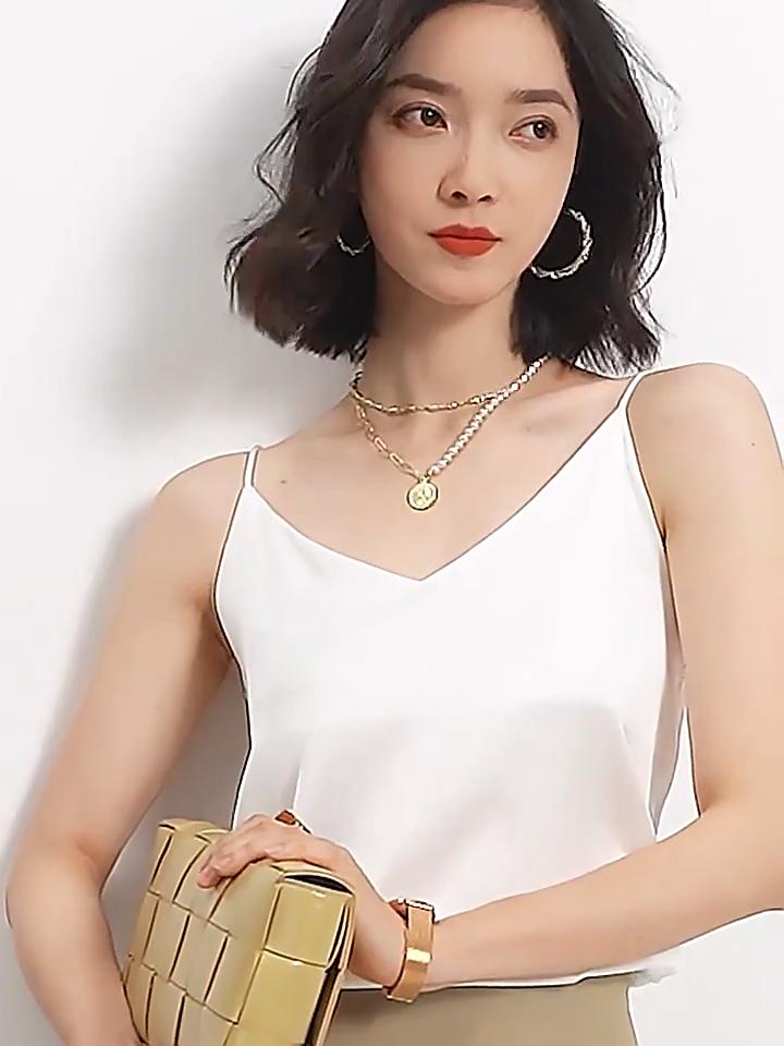 Tank Top Satin Silk Halter Crop Tops Women Summer Camis Backless Camisole Fashion Casual Tube Lady Sleeveless