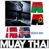 Boxing Muay Thai Kick Boxing Shorts Russia Portugal Denmark Iceland National Flag 3D Print Training Unisex Men Women Fitness Gym Sport Workout