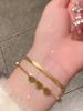 Personalised Love Heart Bracelet Multi-Layer Winding Net Red Non-Coloured Titanium Steel Bracelet Female Hand Jewellery
