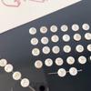 Naturmuschel Doppelseitige Heißprägung Digitale Perlen Für DIY Halskette Armband Ohrringe Schmuckherstellung
