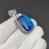 Dainty Australian Triplet Opal Gemstone Silver Pendant in 925 Sterling Silver- Handmade Design, Everyday Wear Jewelry, Unique Pendant Gift