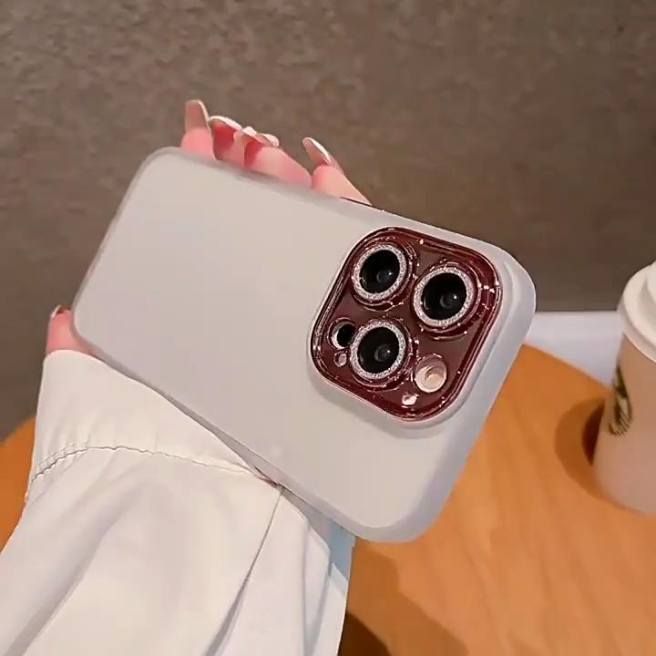 Роскошный блестящий прозрачный HD чехол с бриллиантами для iPhone 14 13 12 11 Pro Max Plus, защитное покрытие для объектива, противоударный гибридный защитный чехол