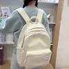Student Schoolbag Solid Color Women's Backpack College Style Large Capacity Backpack