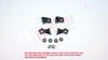 BHL508+BHL509 Headlight Holder Mount Repair Bracket Tab Set Left Right Side for VW Polo MK3 MK4 6N 9N 1994-2008 6Q0998225 6Q0998226