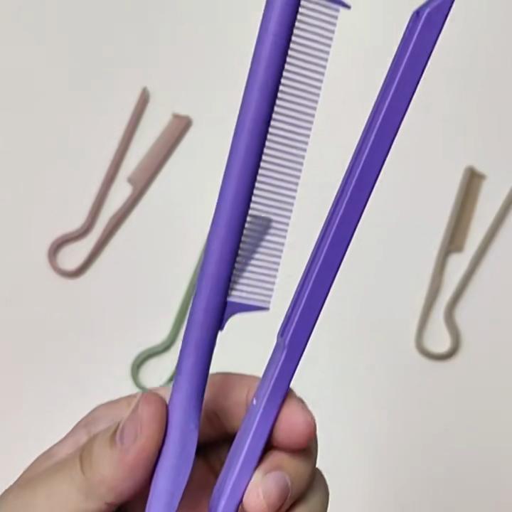 Comb Hairdressing V-Comb Messy Hair Finishing Straightening Splint Comb - Hair Styling Tool Clip Special for  Hair Wigs