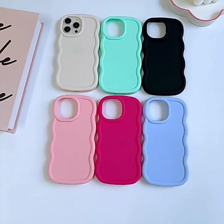 Solid Color Macaron Phone Case for iPhone 16 15 14 13 12 11 Pro Max 7/8 Plus X XR XSmax Realme Silicone TPU Soft Shockproof Protection Cover