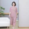 4XL-8XL Plus Size Chiffon Two Piece Sets Women Summer Elegant Summer Clothes for Woman Pants Sets Casual Oversize Blouses