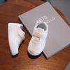 21-38 Children's White Shoes, Boys and Girls Sneakers, Casual Shoes, Leather Soft Sole Baby Shoes