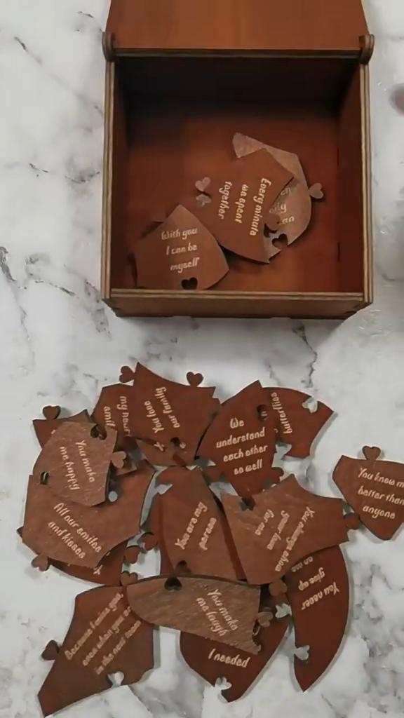 20 Gründe, warum ich dich liebe Geschenk, Valentinstag Romantische Herz-Puzzle-Box für Freundin, Freund, Frau, Ehemann, Ich liebe dich Mama, Beziehungsgeschenke