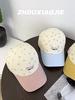 Small Floral Letter Embroidered Baseball Cap With Sun Protection For Women