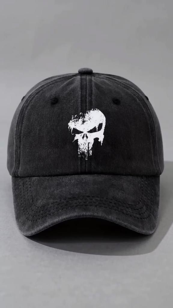 Modische Bedruckte Totenkopf Baseballkappe Herren Outdoor Sonnenschutz Leichte Sonnenmütze Outdoor Radfahren Schirmmütze Lässige Party Hip-Hop Mütze